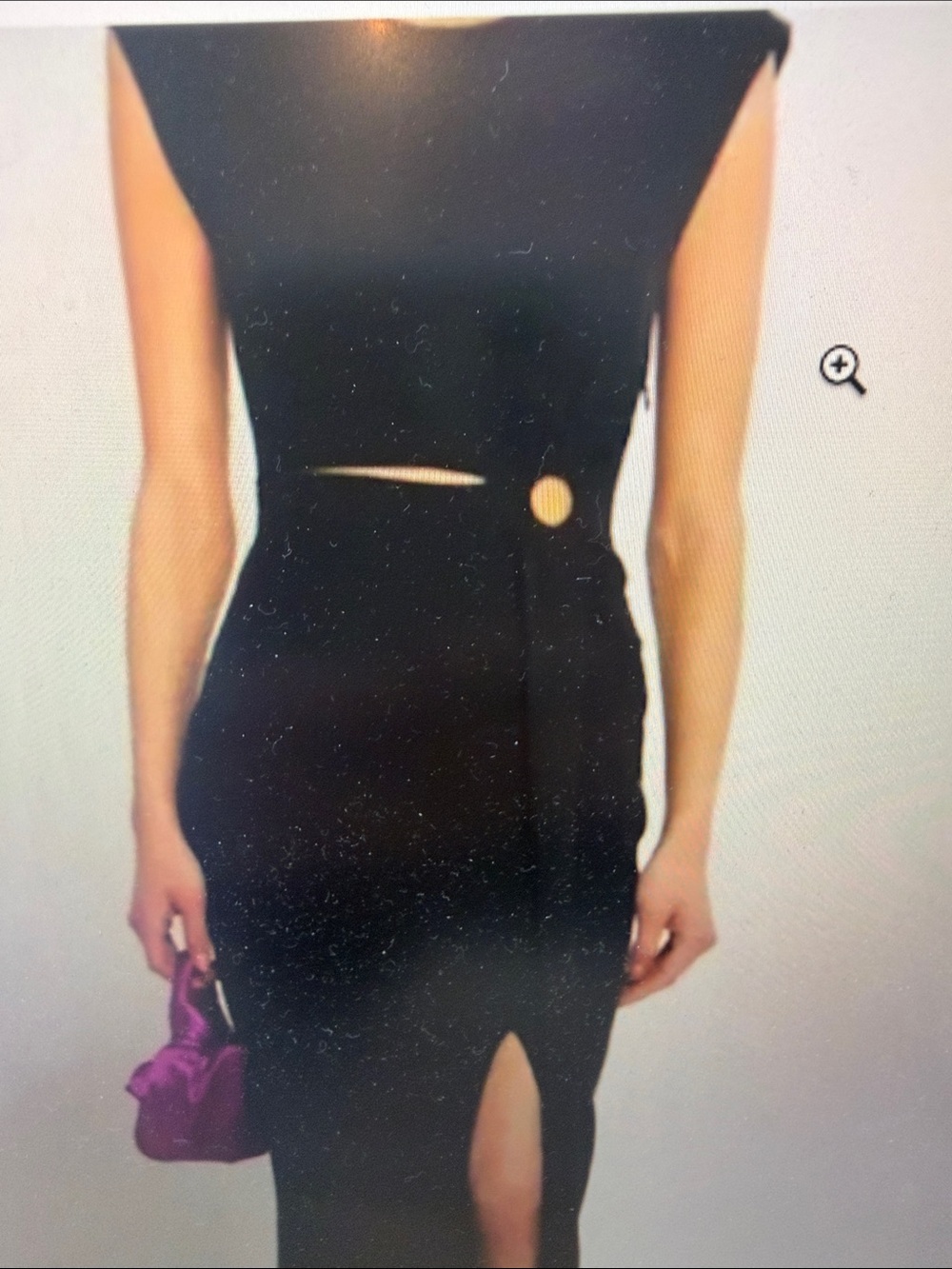 Black Knot-Detail Midi Dress by Kourt